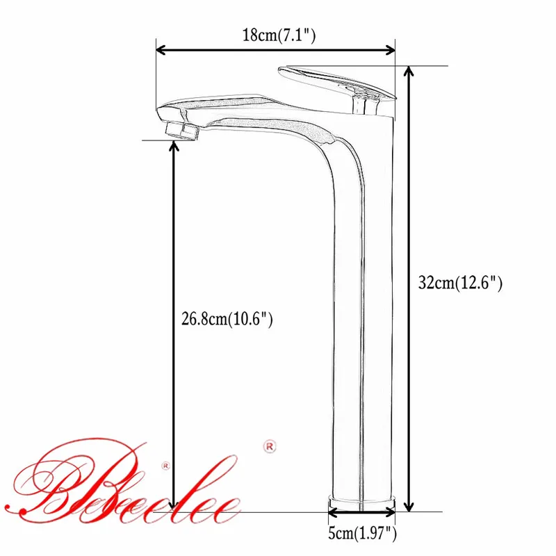 Beelee смеситель для раковины в ванную комнату креативный с одним отверстием