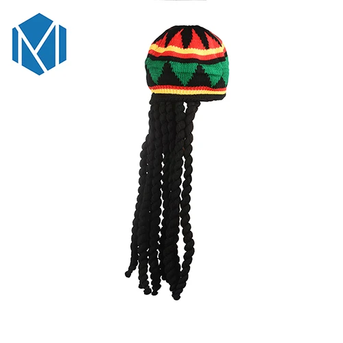 Style B C хип-хоп, ямайская шапочка, шапка Rasta, регги, дредлок, коса, вязаная, Gorros Bob, берет, шапка в разноцветную полоску, шапка в стиле хип-хоп - Цвет: Style B
