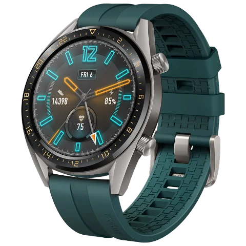 green Спортивные Смарт-часы huawei GT, 1,39 дюймов, AMOLED сенсорный экран, мониторинг heartrate BT4.2 BLE gps 5ATM, водонепроницаемые - Цвет: green