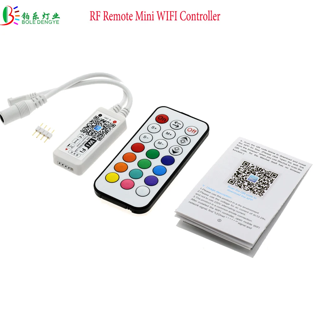 Радиочастотный дистанционный мини rgb-контроллер с Wi-Fi для RGB светодиодной ленты 5 Pin RGBW освещение гибкая лента IOS/Android смартфон беспроводной контроль
