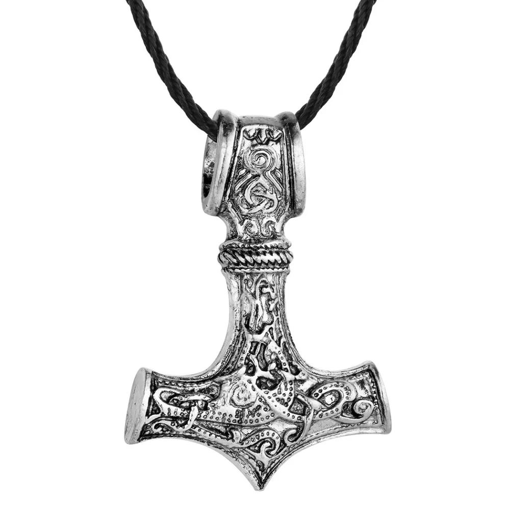 Thor Hammer Mjolnir Тринити узелки Ворон и волк амулет талисман подвеска Wicca языческие