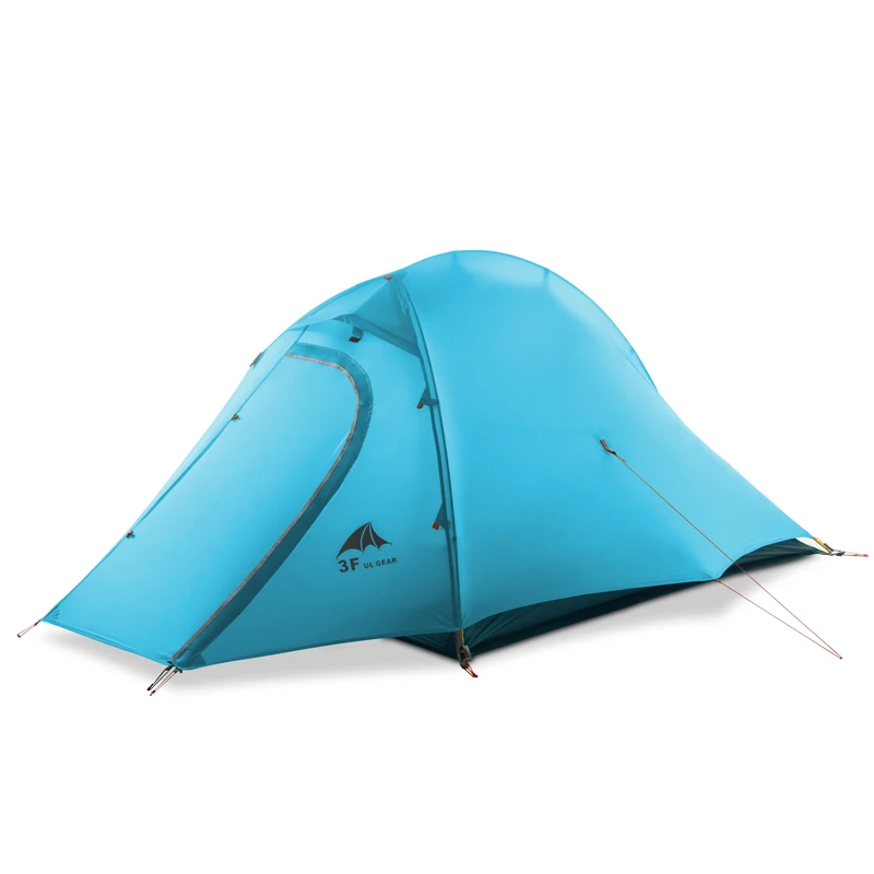 15D blue 3 season 3F UL GEAR ZhengTu2 Сверхлегкий тент 15D нейлон 3 или 4 сезона Открытый Анти-ветер кемпинг палатка 2 человек зимний кемпинговый тент - Цвет: 15D blue 3 season