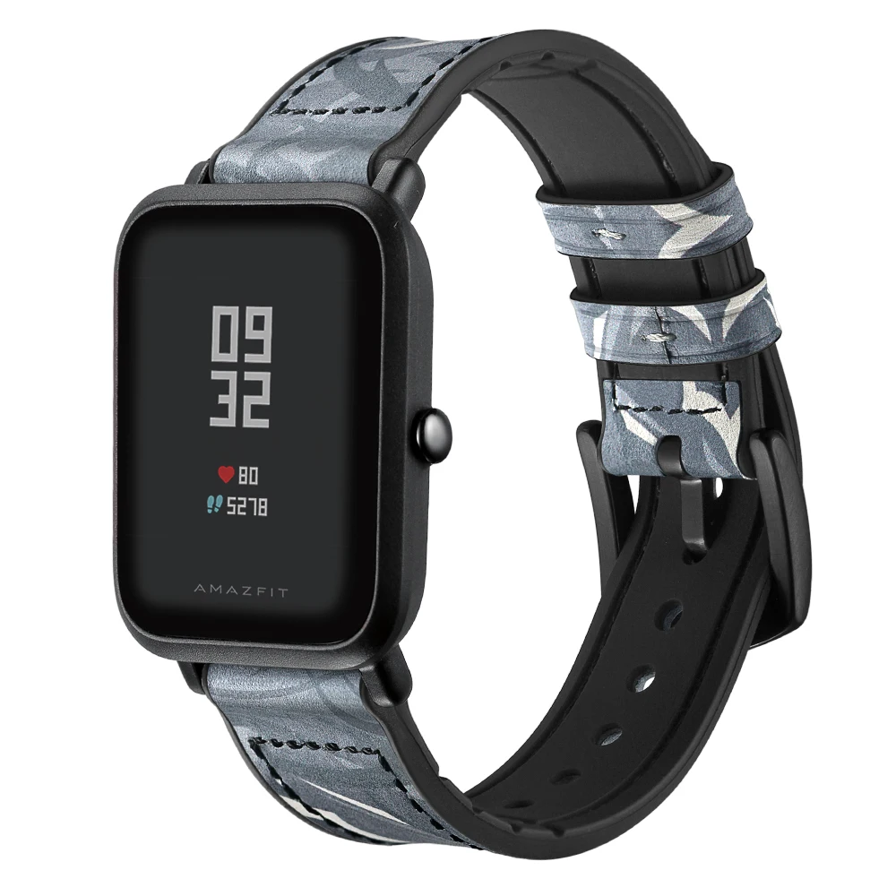 20 мм кожаный ремешок для Xiaomi Huami Amazfit BIP BIT Смарт-часы браслет для Xiaomi Amazfit ремешок из натуральной кожи ремень
