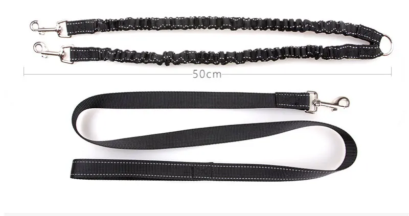 Двойной поводок для собак SYDZSW без спутывания двойной с амортизирующим поводком