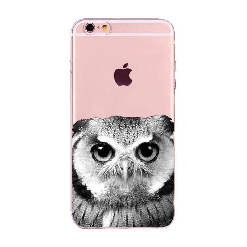 Чехол с милым котом для Apple iPhone 6, 6s, 7 Plus, 6s Plus, 6 Plus, 4, 4S, 5, 5S, SE, прозрачный мягкий силиконовый чехол для мобильного телефона, чехол s