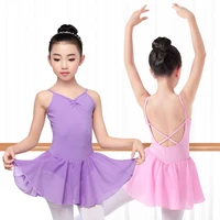 ballet dance leotard dress for kid girls professional gymnastics leotard lyrical dance costumes for girls kids chiffon dress
