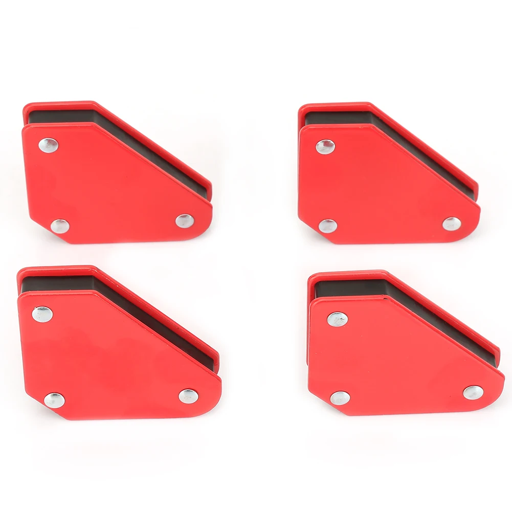 New 4pcs 9LB Angle Soldering Locator Magnetic Magnet Corner Arrows Welder Welding Holder Tool Welding Magnetic Holder