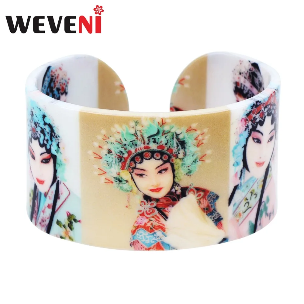 Браслеты WEVENI пластиковые классические китайские для женщин и девушек | Украшения