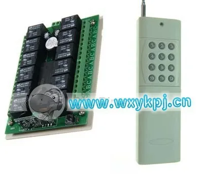 /DC12V 12 CH RF Беспроводная система дистанционного управления переключателем #