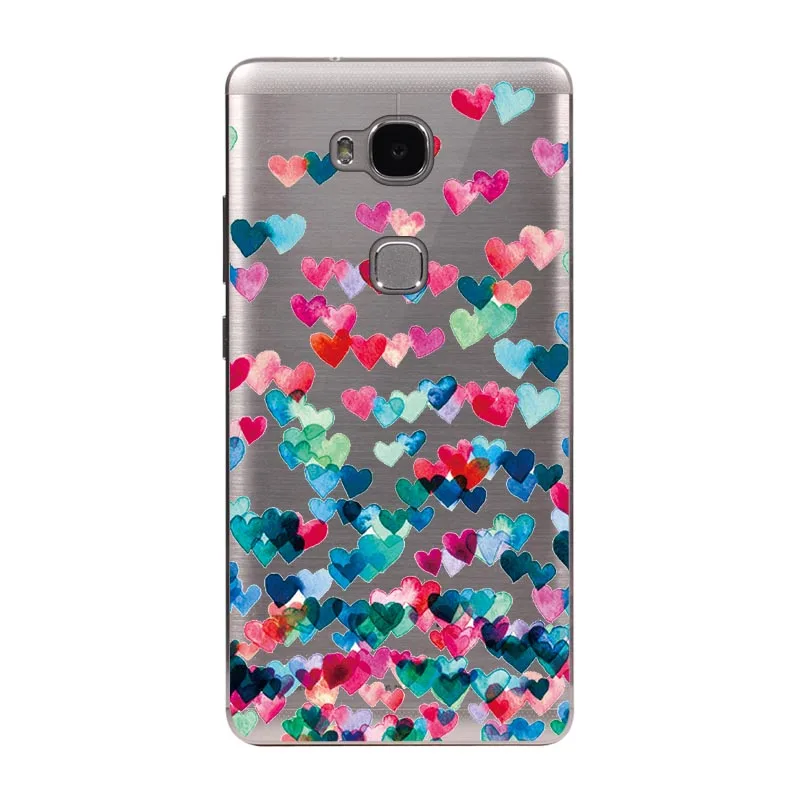 Чехол для huawei honor 5x, милый чехол для honor 5x, TPU, задняя крышка для телефона, 5,5 дюймов, для huawei honor 5X, GR5, honor 5x, чехол, Мягкий силикон