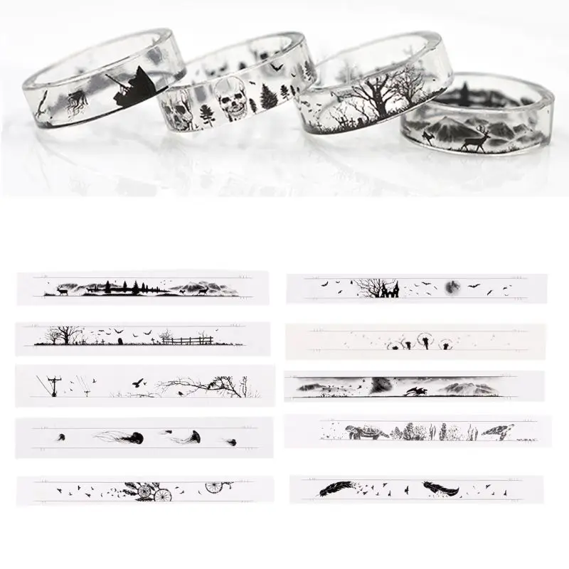 

DIY Resin Ring Filling Material Epoxy Resin Crystal Silicone Mold Jewelry Making