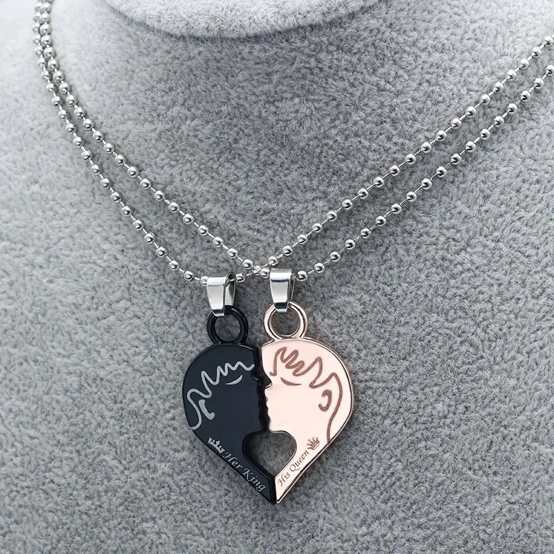 Ожерелье головоломка в форме сердца для пар 2 шт./компл. свадебные украшения