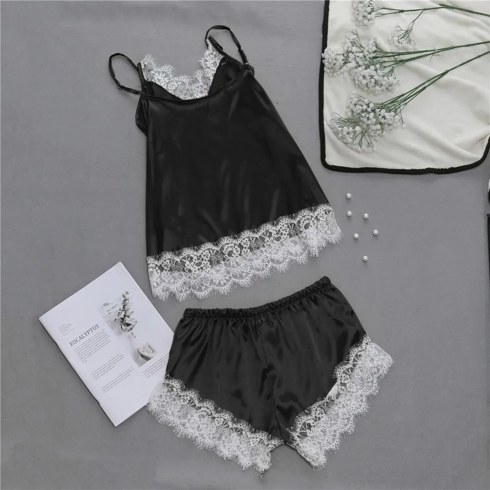 Модная Сексуальная кружевная одежда для сна женское белье соблазнительное