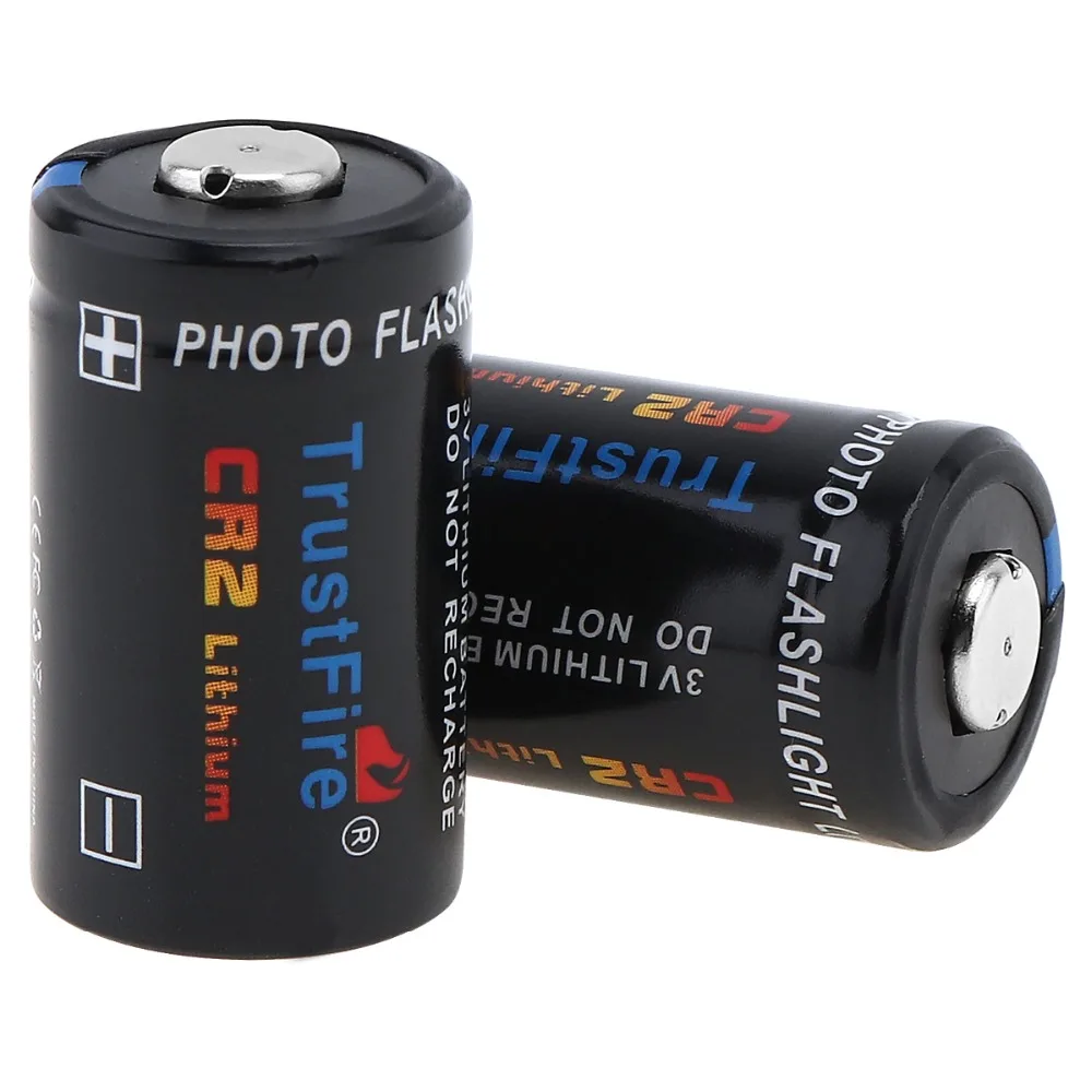 2 шт.! TrustFire CR2 3V 750mAh литиевая батарея с предохранительным клапаном для