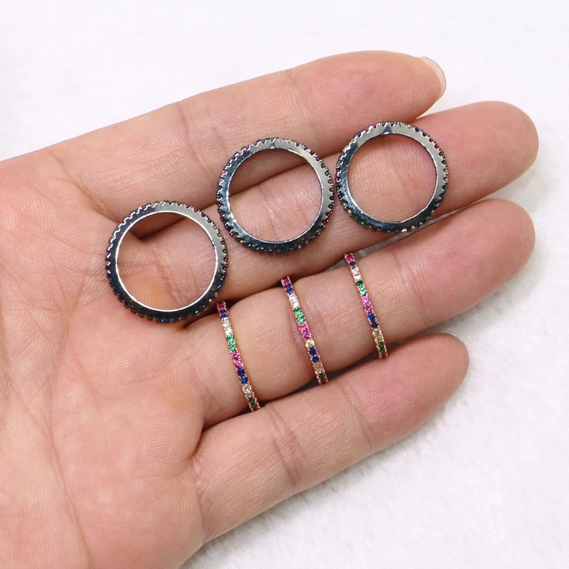 Кольца с кристаллами циркония 6 шт. элегантные кольца из для женщин опт 7153|Кольца|