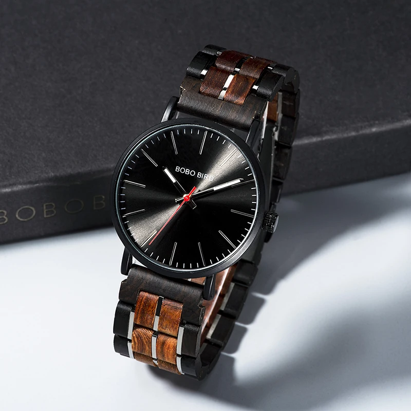 Relogio Masculino BOBO BIRD Wood часы мужские металлические Мужские кварцевые Роскошные