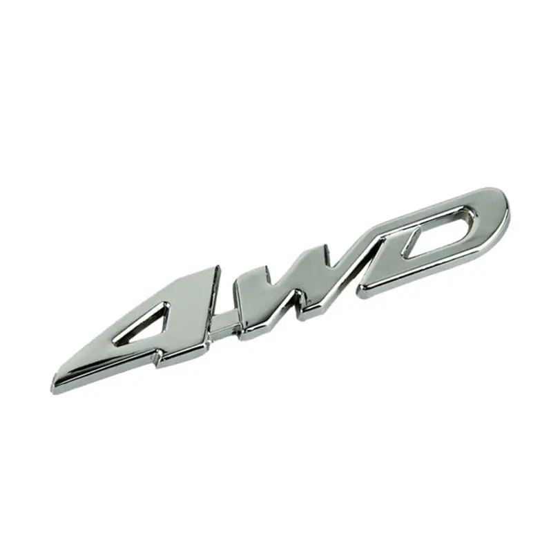 Автомобильный металлический хром 4WD смещение эмблема значок на все колеса авто
