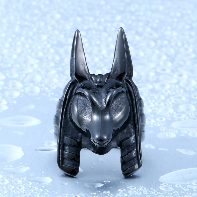 DoreenBeads Египет Миф Бог Anubis кольцо для мужчин Нержавеющая сталь панк ювелирные
