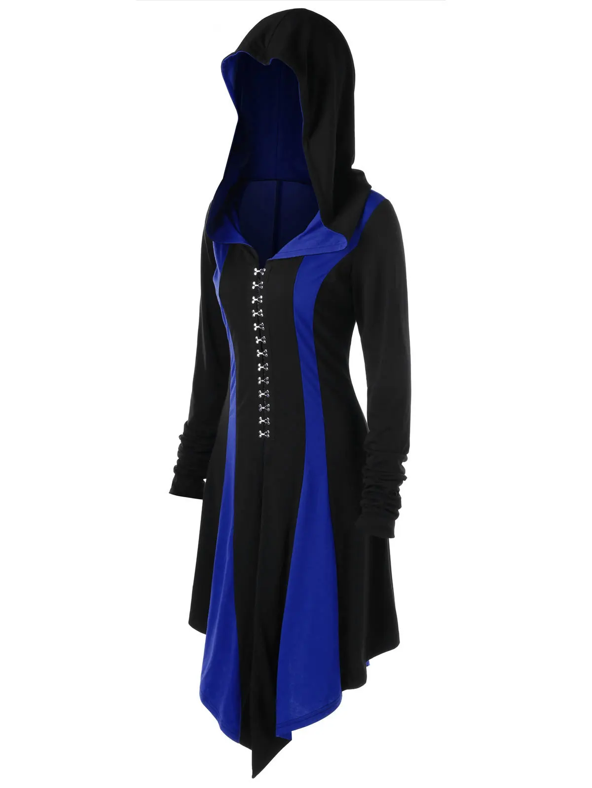 New Woman Medieval Warrior Cosplay Costumes Renaissance Gothic Vintage Jackets Bandage Coat Hunter Archer Hooded Tuxedo