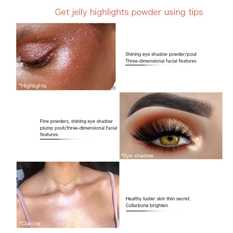 1 шт Тени для век блестящий пигмент Шиммер сияющие глаза макияж красота женщин