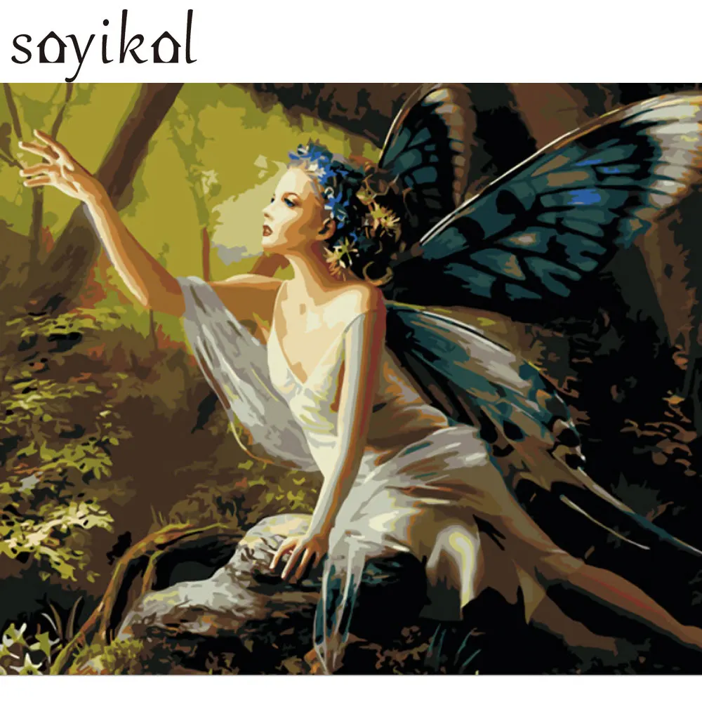 Набор для рисования по номерам на холсте 40 х50 см|paintings butterflies|painting drawingpainting diy |