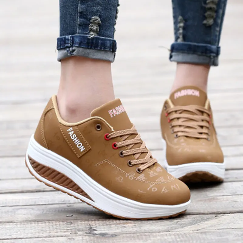 Быстрая доставка 2018 Новое поступление женские криперы дышащая кожа для женщин