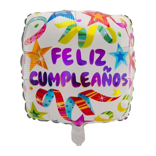50 шт./лот 18 дюймов Feliz Cumpleanos испанский майлар из фольги для воздушных шаров Гелиевый шар с днем рождения воздушные шары украшения Бало - Цвет: style-8