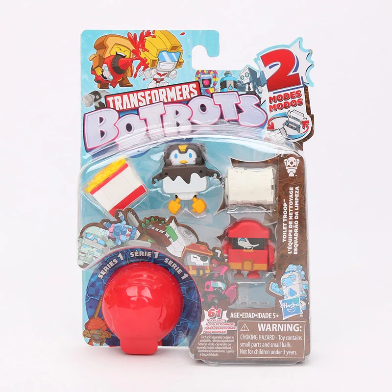 E3486AW00 83091 red Эксклюзивный трансформаторы botbots игрушки серии 1 технаре команда сахара ударов Туалет войск, 5 шт в упаковке тайна 2-в-1 фигурка коллекционная игрушка - Цвет: E3486AW00 83091 red