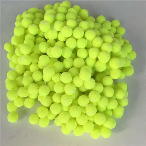 Green fruit Для домашнего использования, поделки 8/15/20/25/30 мм разноцветный помпон из меха собственными руками Сделай Сам Мягкие плюшевые шарики-Помпоны Свадебные украшения аксессуары для куклы - Цвет: Green fruit