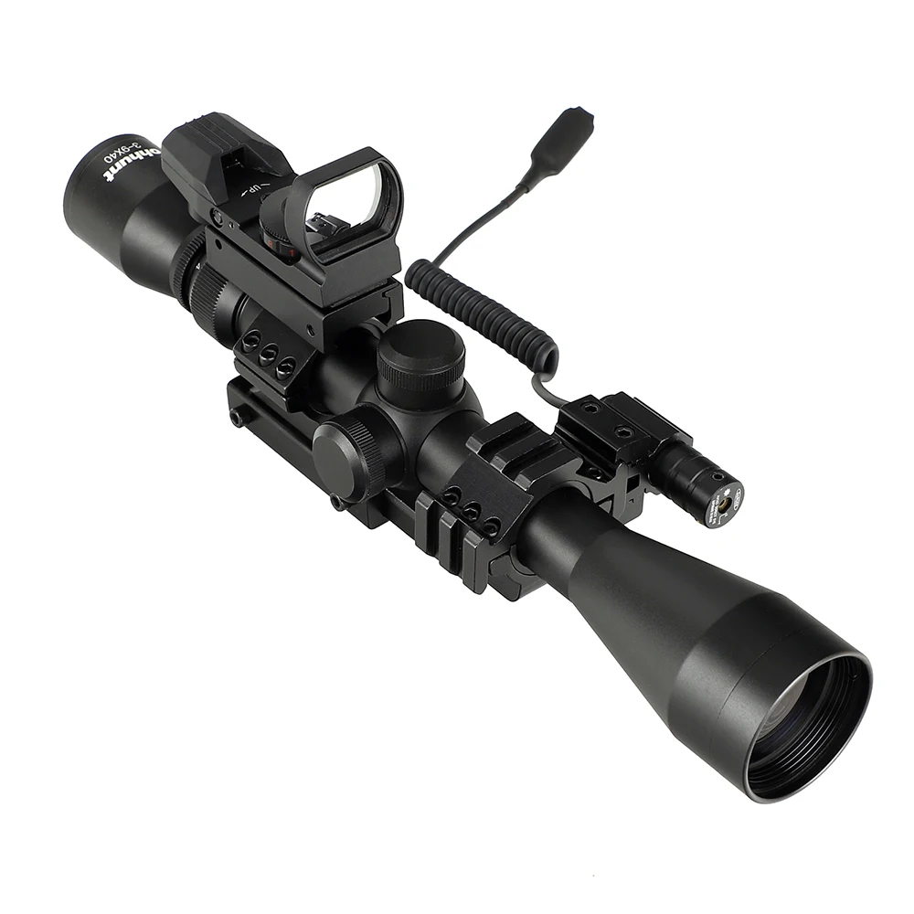 Ohhunt 3-9X40 охотничий комбинированный прицел проволока дальномер Сетка арбалет или Mil точка Сетка прицел тактические оптические прицелы