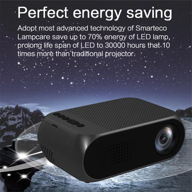 LED Proyector для домашнего кинотеатра 1080P 3D Поддержка Full HD мини проектор Регулируемая