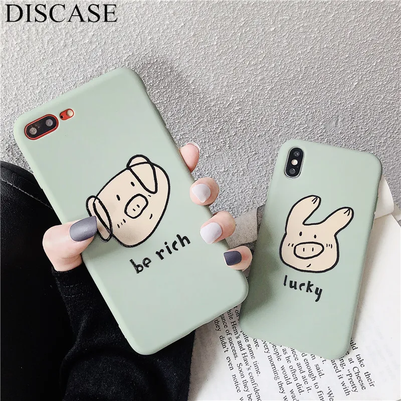DISCASE милый мультфильм Пары чехол для телефона iphone XS Max X XR 8 7 6 S плюс Чехол Мягкий