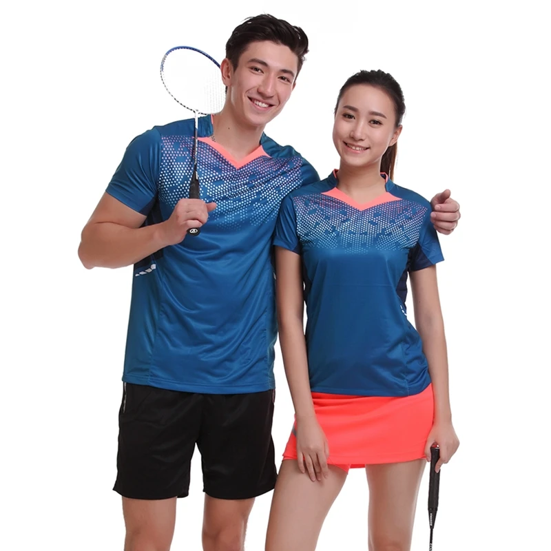 Наборы для бадминтона с бесплатной печатью Мужская/женская одежда спортивные