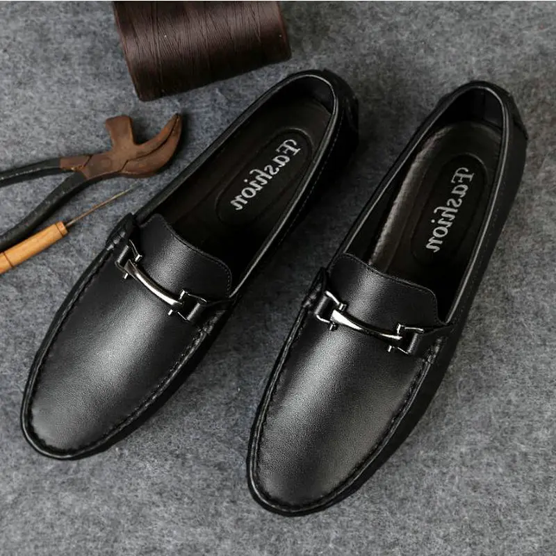 

Brand New Fashion Summer Spring Genuine Leather Male Casual Flats Loafers Men Driving Shoes Loafers Leather Boat Shoes A52-60