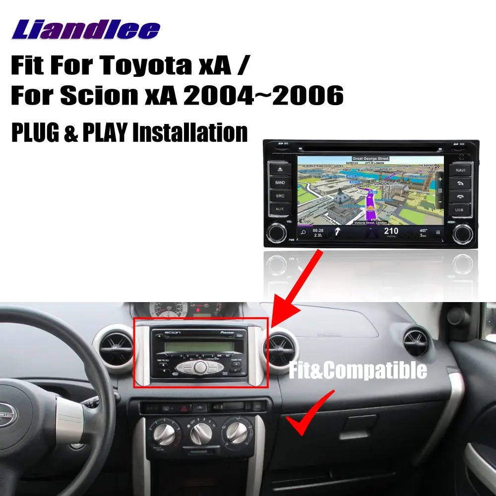 Liandlee для Toyota xA/для Scion xA 2004~ 2006 Android автомобильный Радио CD dvd-плеер gps Navi навигационные карты камера OBD ТВ HD экран