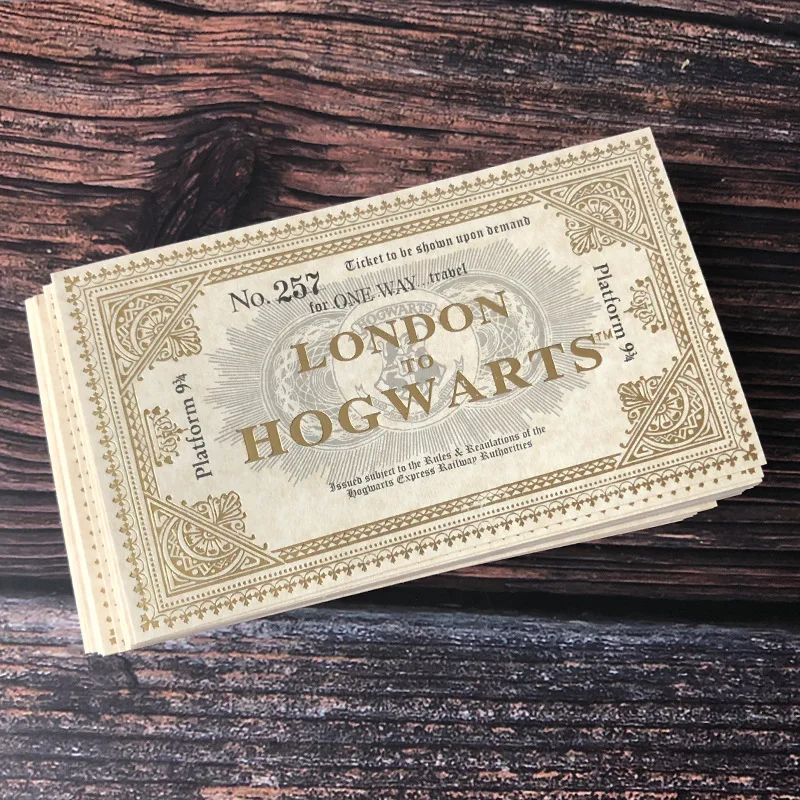 50 шт. в упаковке билет на поезд Wizarding World London Express качественные Подарки для фанатов