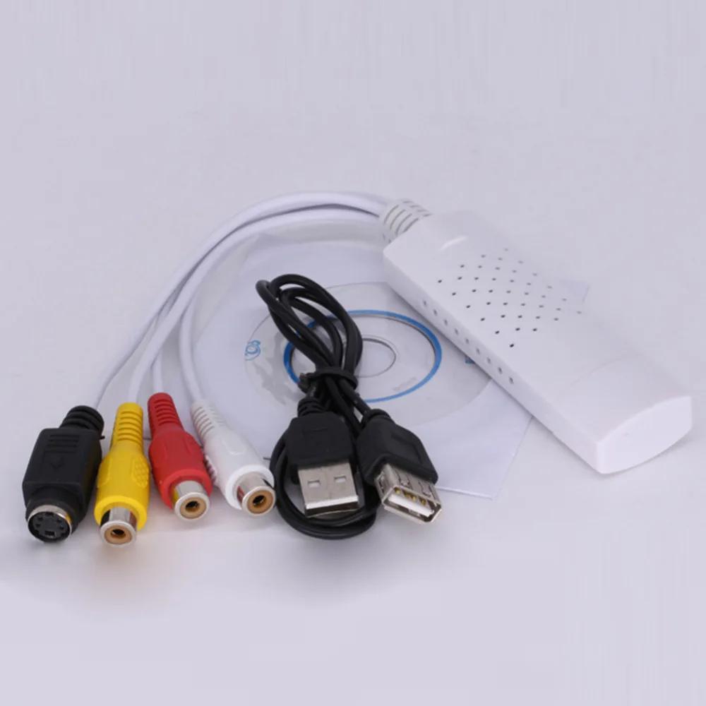Адаптер для видеозахвата с USB 1 канальная 3 карта захвата аудио и видеосъемки 2 0 VHS