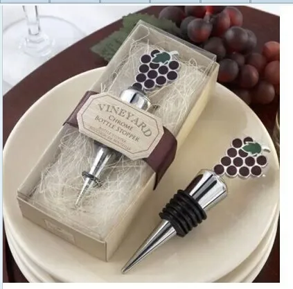 

50PCS / LOT 2017 New Vineyard Grapes Stopper + wedding gifts + Free shipping