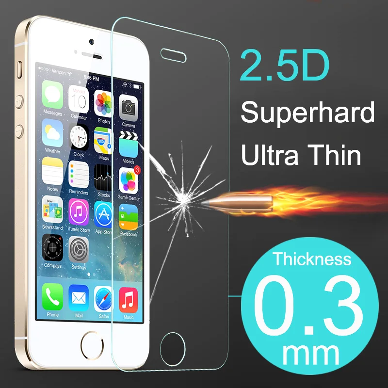 Высококачественный Ультратонкий чехол для экрана из закаленного стекла Iphone 4 4s 5
