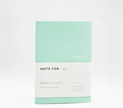 Green Blank paper A5 Макарон сетки чистые линии Тетрадь планировщик мята путешествия журнал Kawaii Filofax дневник Органайзер школьные канцелярские принадлежности - Цвет: Green Blank paper