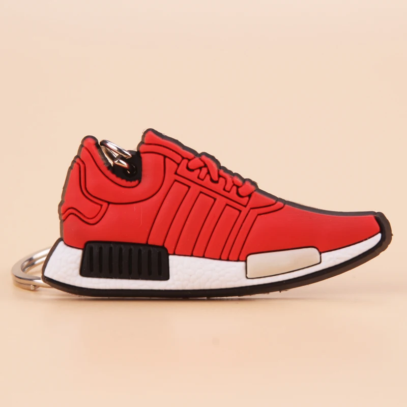 Photo Color2 Силиконовый мини брелок для ключей от обуви NMD, подарок для женщин и мужчин и детей, баскетбольные кроссовки Porte Clef - Цвет: Photo Color2