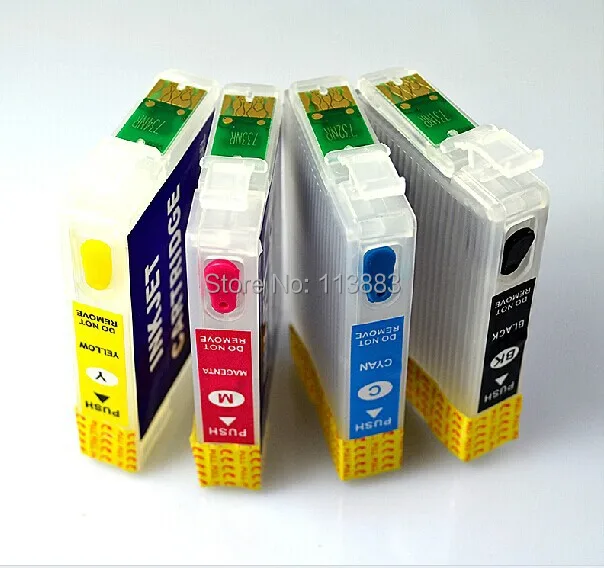 69 T0691-T0694 многоразовый картридж для принтеров EPSON WorkForce 310 500 600 610 30 40 615 NX515 NX510 |