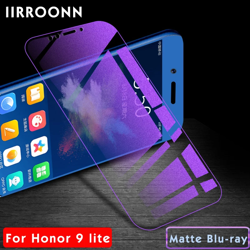 Матовая защитная пленка для экрана для huawei honor 9 lite из закаленного стекла для honor 9 lite 10 защитная пленка, стекло для honor 9 lite IIRROONN - Цвет: 9lite Matte Blu-ray