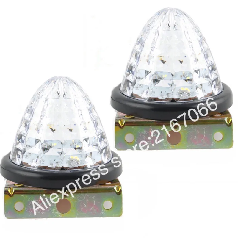 

2 pcs Truck Side Lights Marker LED White Universal 12V (d90x90mm) PAIR, Set 2pcs FUSO CANTER TITAN DYNA TOYOACE