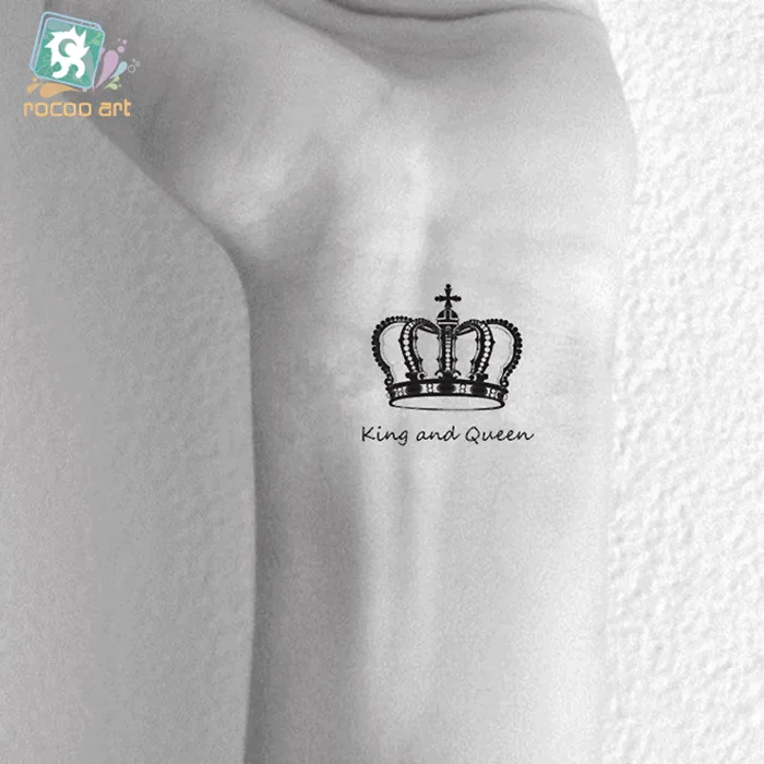 Новые творческие Дизайн короны Временные татуировки руки и запястья Для женщин