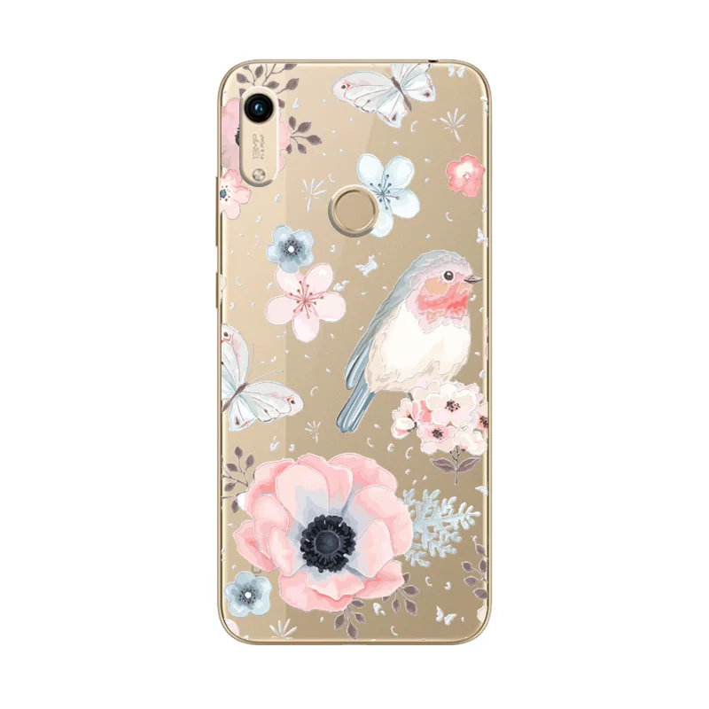 A04 Чехол с милой собачкой для huawei Y6 Y7, красивые цветы, 3D рельефный кружевной чехол для huawei Honor 8A, чехол для телефона Honor8A - Цвет: A04