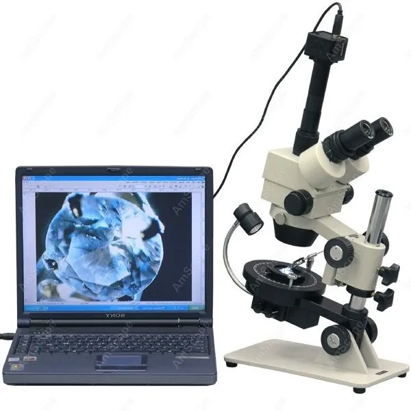 Микроскоп с увеличением камня амскоп 3 5x 90X микроскоп + камера Мп|microscope inverted|microscope ocularmicroscope manual |