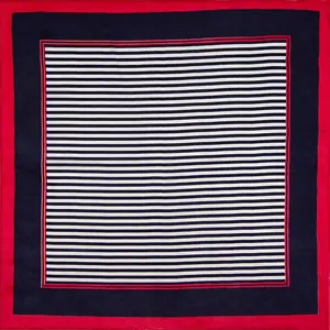 Шарф из натурального шелка, Женская бандана, женский шарф в полоску для волос, женская шелковая повязка на голову, Модный женский квадратный шелковый шарф-маска для лица