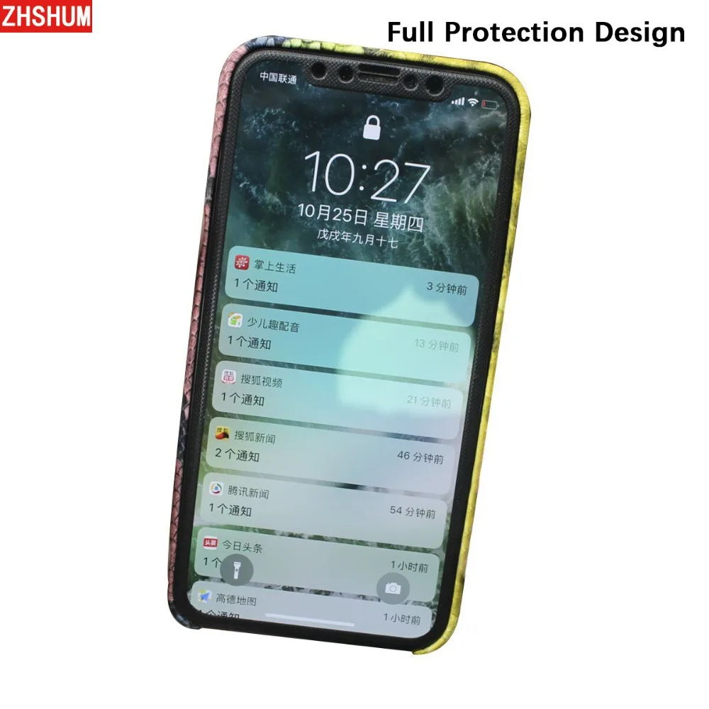 Роскошный чехол из змеиной кожи для Iphone XS MAX XR X 7 искусственной питона полное