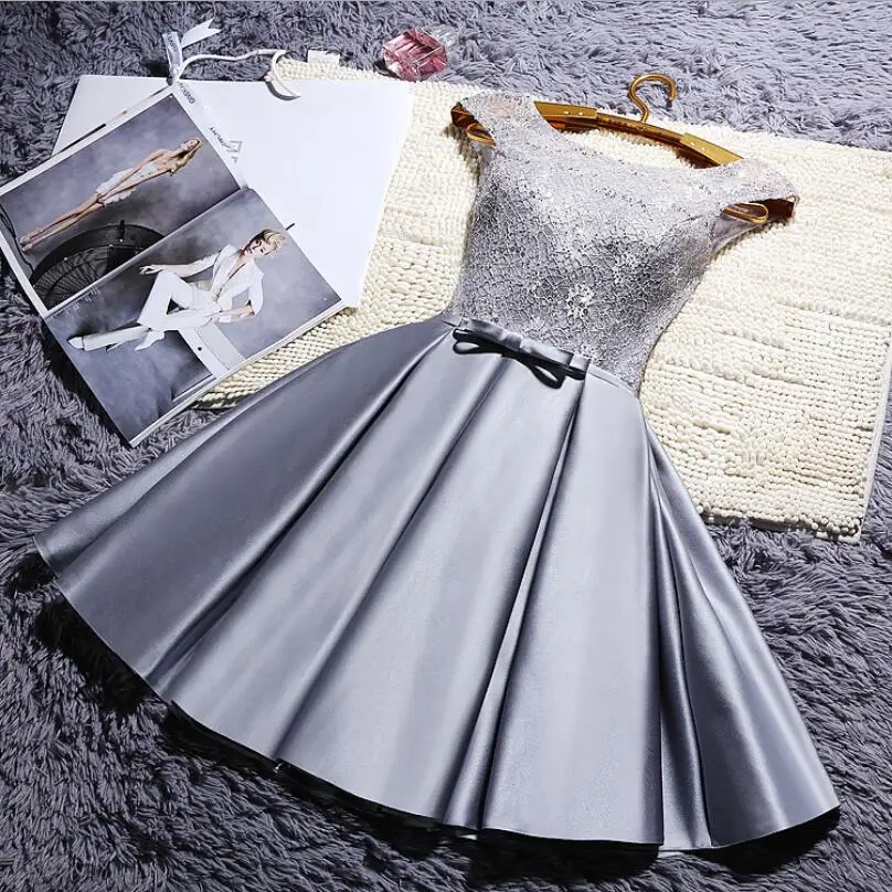 NICEOOXIAO New Girl Dress O-Neck Perspective Straps Evening Lace Sequined Short Party Ball Gown Formal Plus Size 90 | Свадьбы и